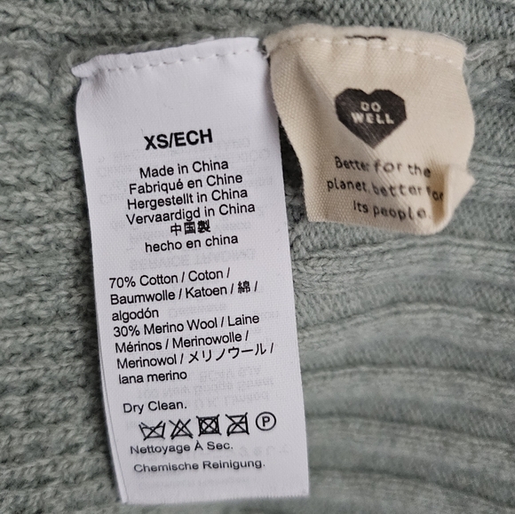 MADEWELL Green Eastbrook Turtleneck Sweater, XS - Picture 6 of 7